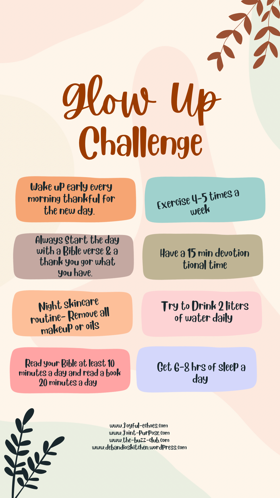 Take the Glow Up Challenge – Joyful-Echoes